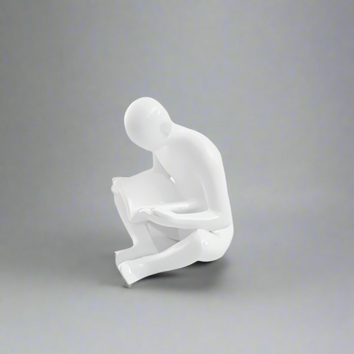 BowLift | Liam - Creative bookend with reading man sculpture