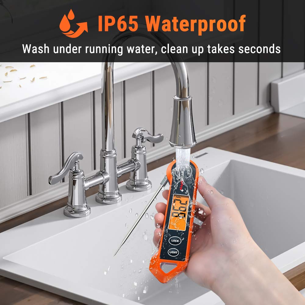 BowLift | Digital Meat Thermometer – Waterproof, Instant Read & Ambidextrous Design