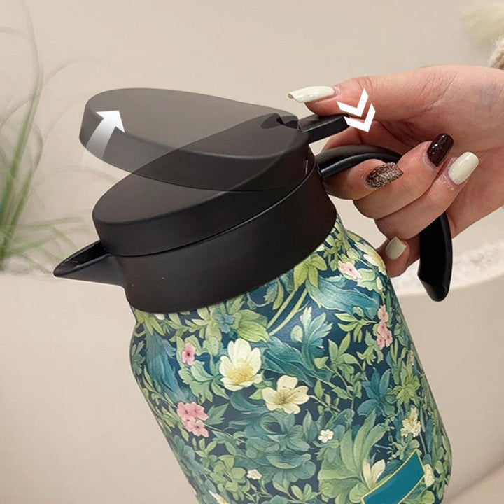 BowLift | Stainless Steel Thermal Teapot with Infuser – Vacuum Insulated 1L Tea Pot