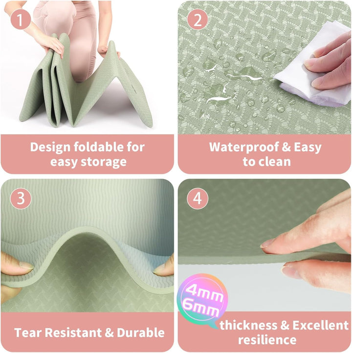 BowLift | Thick Foldable Yoga Mat - FlexiMat