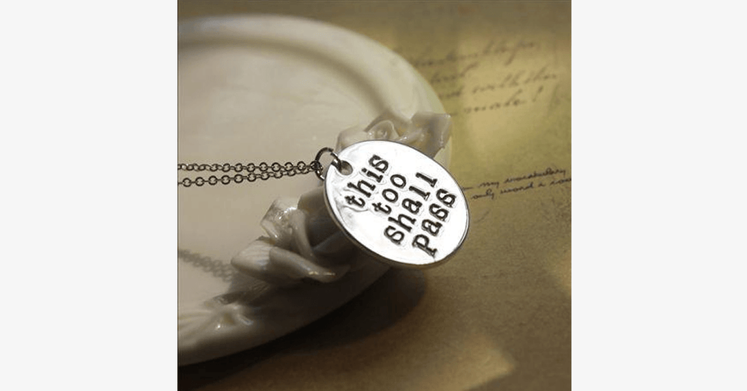 BowLift | This Also Will Pass Pendant Necklace