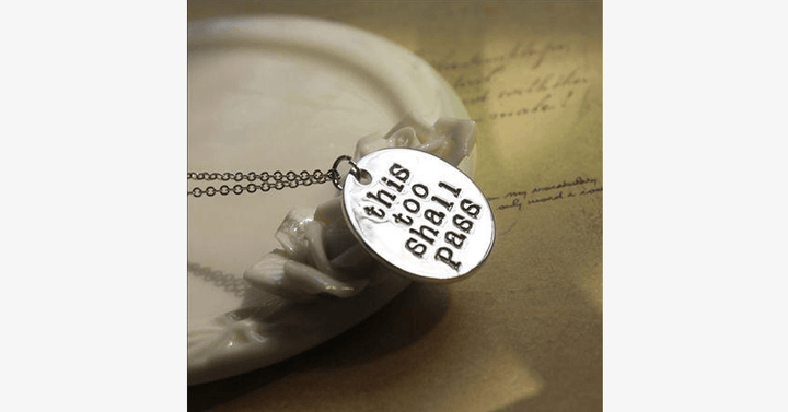 BowLift | This Also Will Pass Pendant Necklace
