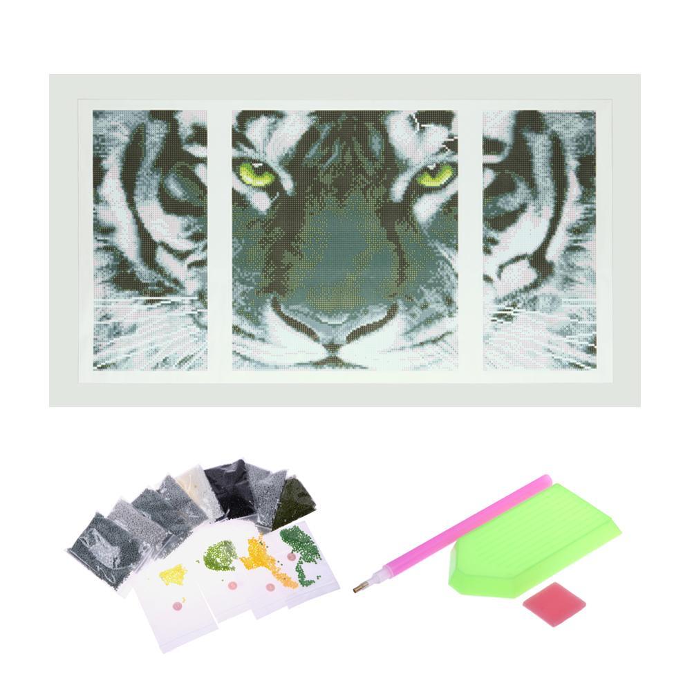 Black and White Tiger - GemPaint Kit | Bowlift