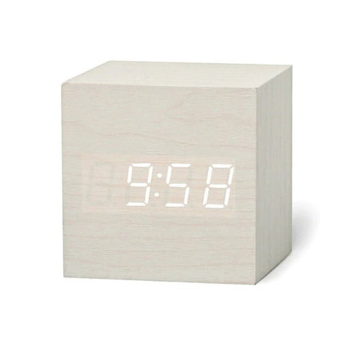 BowLift | ZENICUBE – Minimalist LED Alarm Clock with Time, Date & Temperature Display