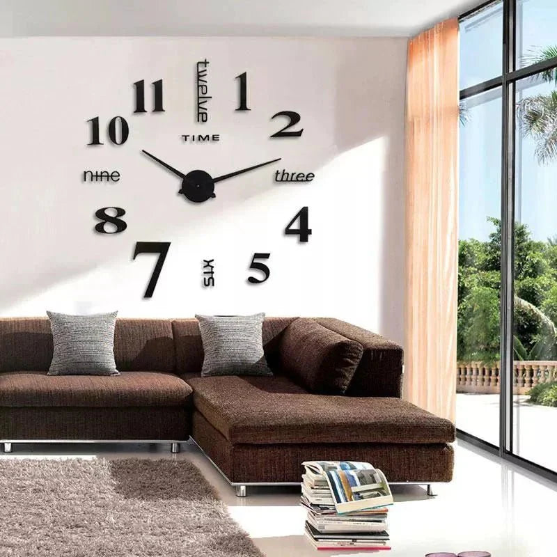 BowLift | DEPTHAURA – Silent 3D Acrylic Wall Clock for Modern Interiors