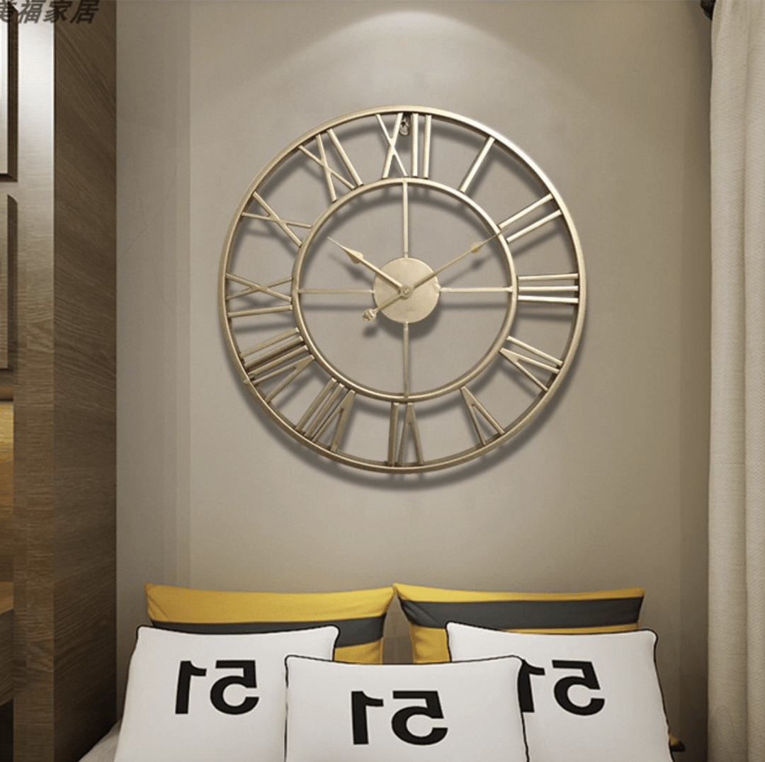 BowLift | TIMEMESH – Skeleton Wall Clock with Silent Non-Ticking Mechanism
