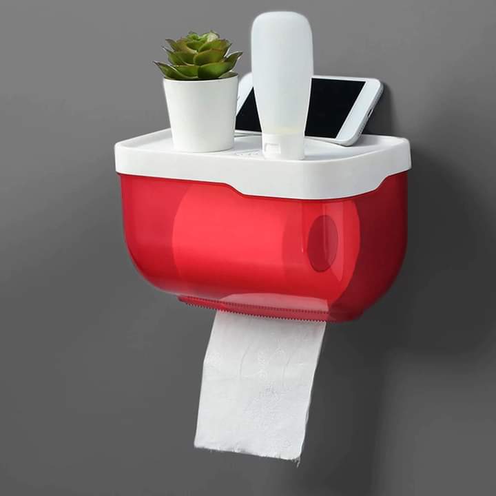 Tissue Roll Holder Adhesive Wall Mounted Bowlift