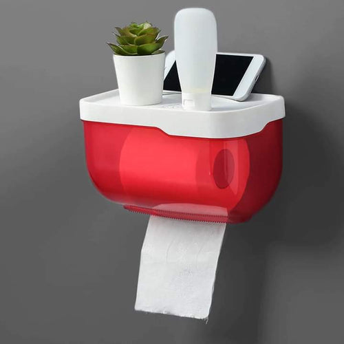 Tissue Roll Holder Adhesive Wall Mounted Bowlift