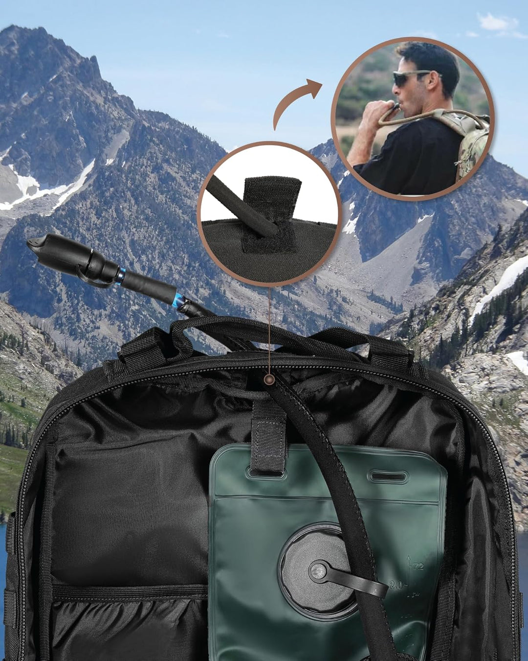 35L Outdoor Tactical Backpack with Molle System and Laptop Storage | Bowlift