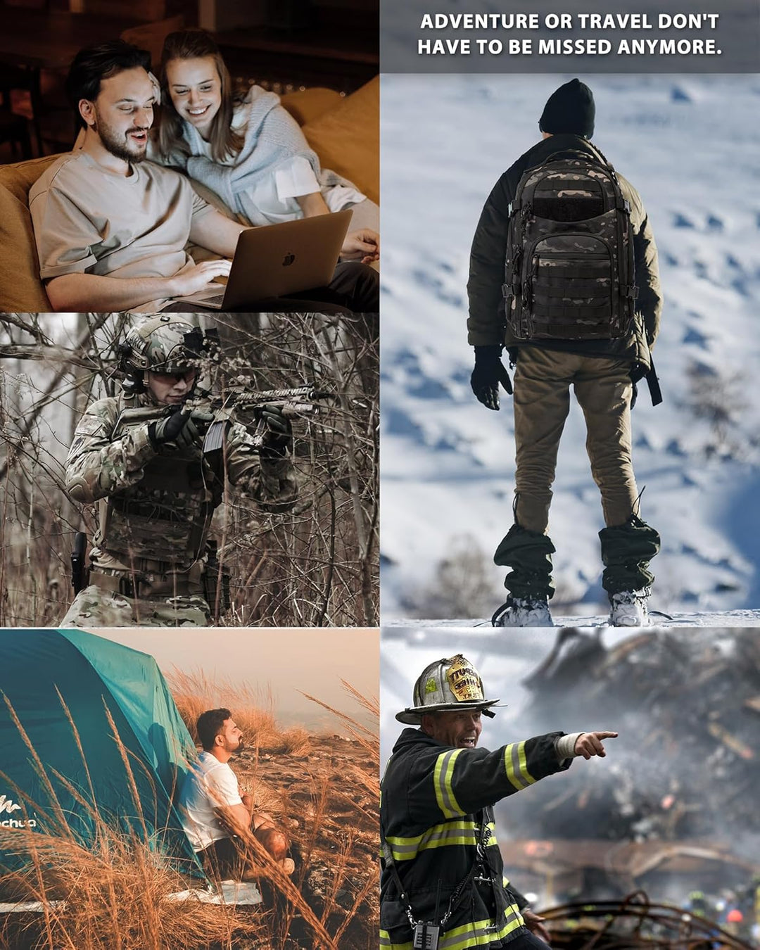35L Outdoor Tactical Backpack with Molle System and Laptop Storage | Bowlift