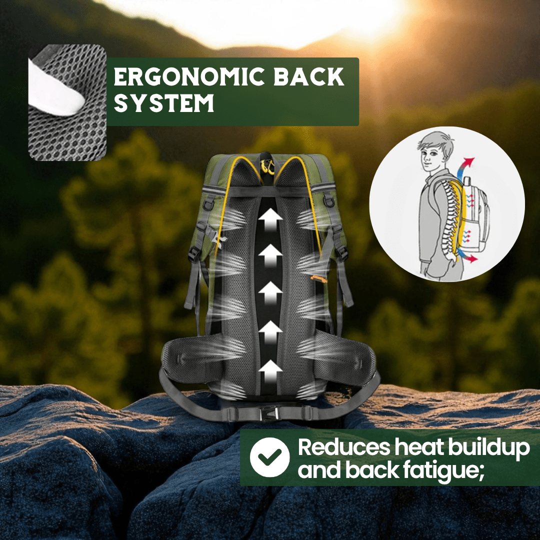 BowLift | TRAILPRO 50L – Hiking Backpack with Breathable Back & Smart Storage