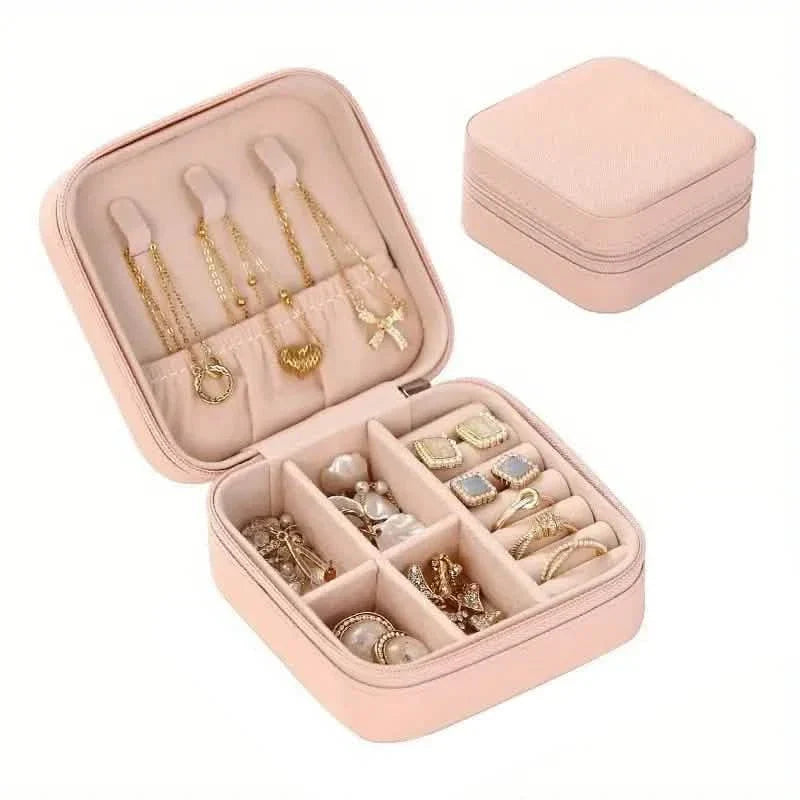 BowLift | Travel-Friendly Jewelry Organizer - PU Leather Compact Jewelry Box