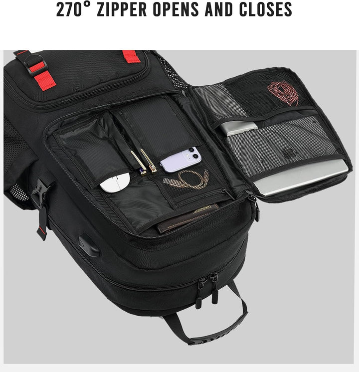 60L Waterproof Travel Laptop Backpack with USB Port & Shoe Compartment | Bowlift