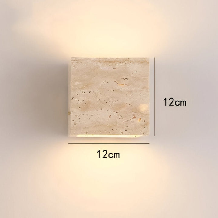 BowLift | Wall lamp made of travertine for a warm and elegant atmosphere