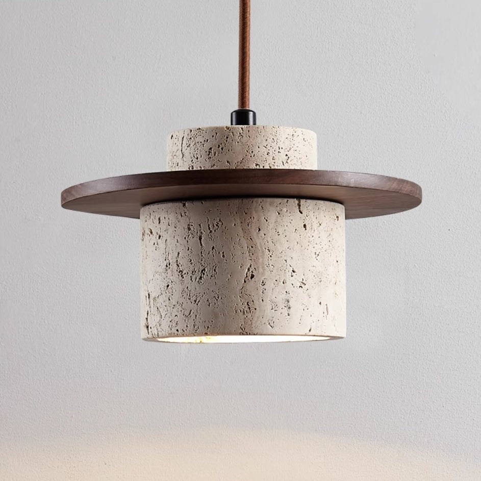 BowLift | Travertine Pendant Light for Natural Luxury - StoneGlow