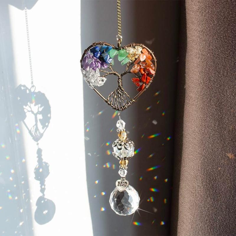 BowLift | Crystal Wind Chime Tree of Life Sun Catcher