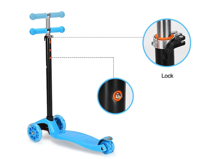 Roller 3 wheels with LED light (Blue or Pink) | Bowlift