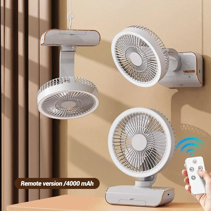 4000mAh Portable Air Conditioner Fan – Multi-Mode Silent Cooling Fan for Home & Camping | Bowlift