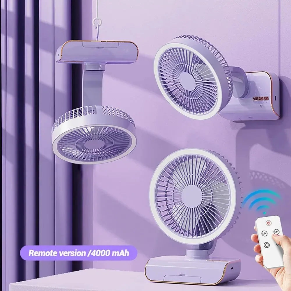 4000mAh Portable Air Conditioner Fan – Multi-Mode Silent Cooling Fan for Home & Camping | Bowlift