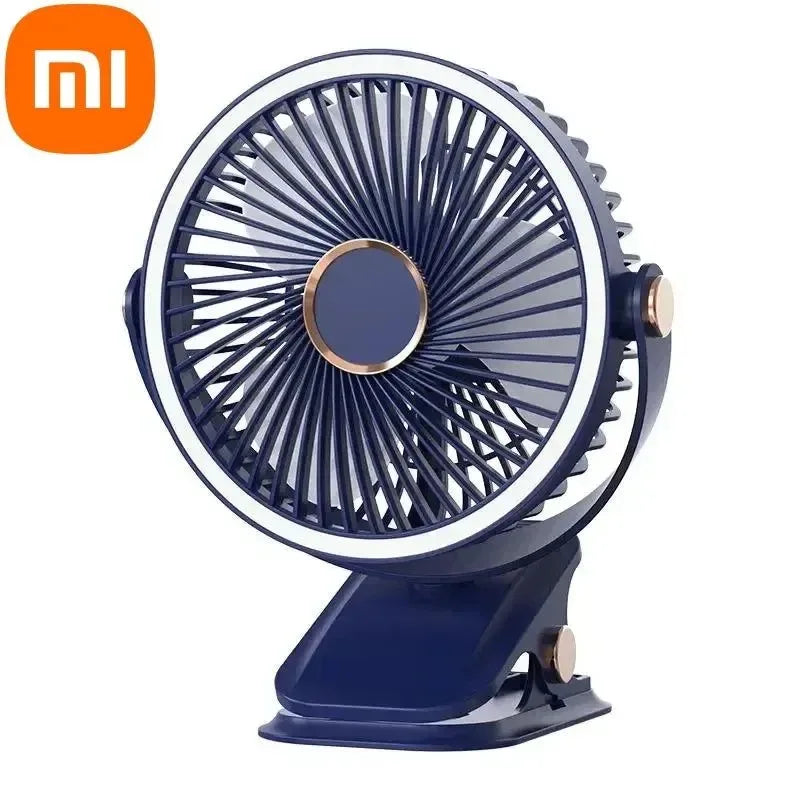 8000mAh Clip-on Fan 3 Speed Quiet Rechargeable Desktop Portable Air Circulator Wireless Fan | Bowlift
