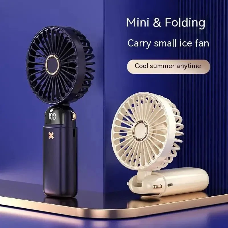 Aromatherapy Handheld Mini Fan – Foldable, Portable & USB Rechargeable | Bowlift