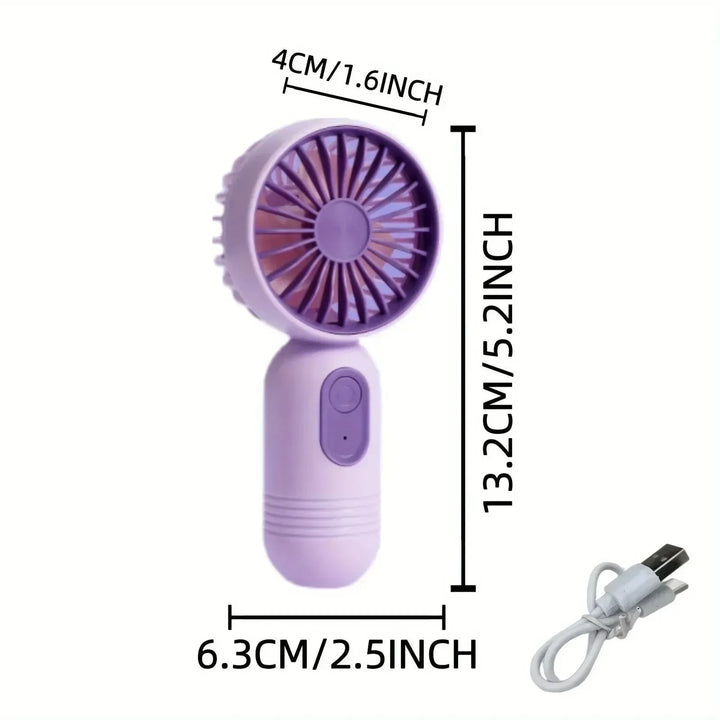 Mini Portable USB Fan – 3-Speed Handheld Cooling for Office, Travel & Camping | Bowlift