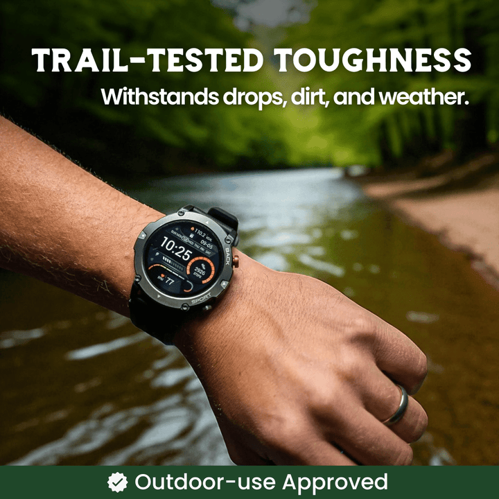BowLift | TrekSight X – Rugged Smartwatch with GPS and Health Tracking