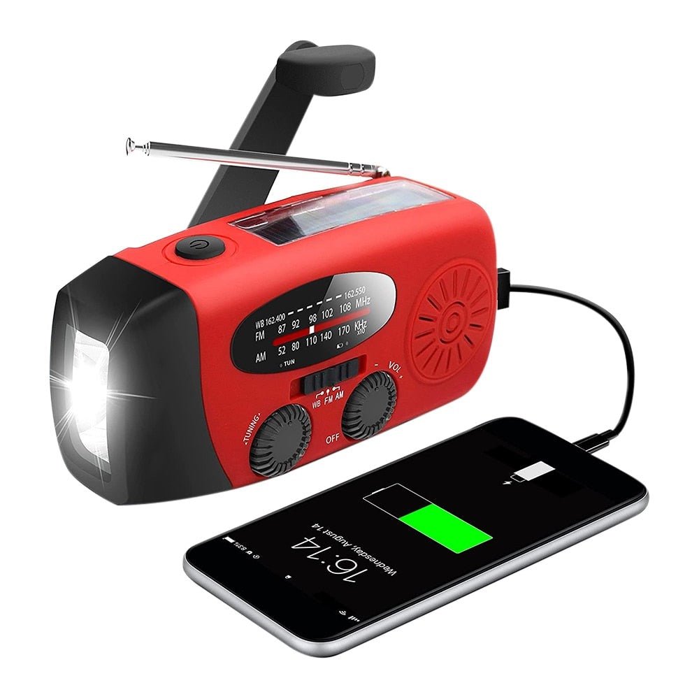 BowLift | All-in-One Emergency Radio with Solar Power & Power Bank – Be Prepared Anytime, Anywhere