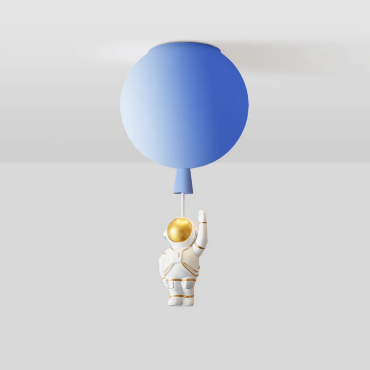 BowLift | Trendy Moon/Astronaut Children's Room LED Ceiling Light - CosmoGlow
