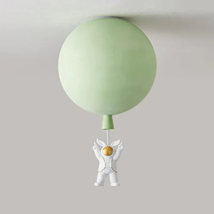 BowLift | Trendy Moon/Astronaut Children's Room LED Ceiling Light - CosmoGlow