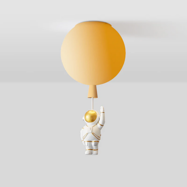 BowLift | Trendy Moon/Astronaut Children's Room LED Ceiling Light - CosmoGlow