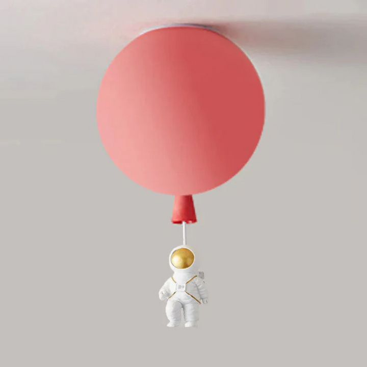 BowLift | Trendy Moon/Astronaut Children's Room LED Ceiling Light - CosmoGlow
