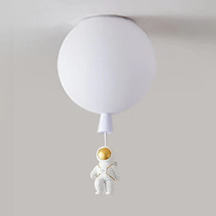 BowLift | Trendy Moon/Astronaut Children's Room LED Ceiling Light - CosmoGlow