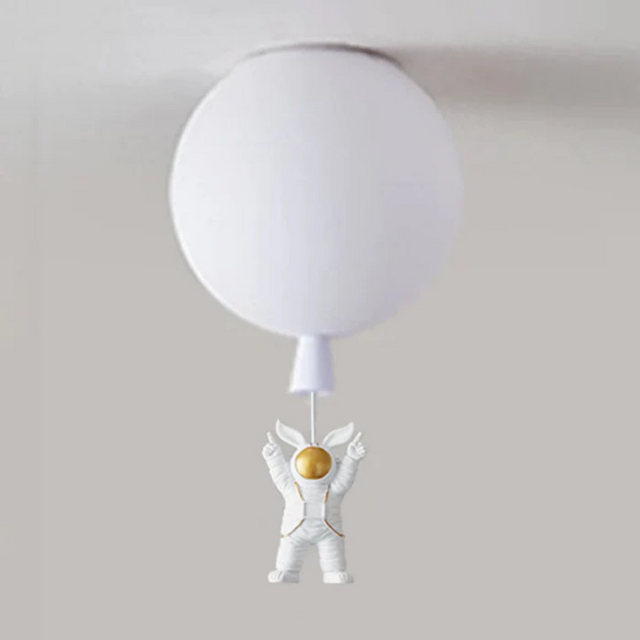 BowLift | Trendy Moon/Astronaut Children's Room LED Ceiling Light - CosmoGlow
