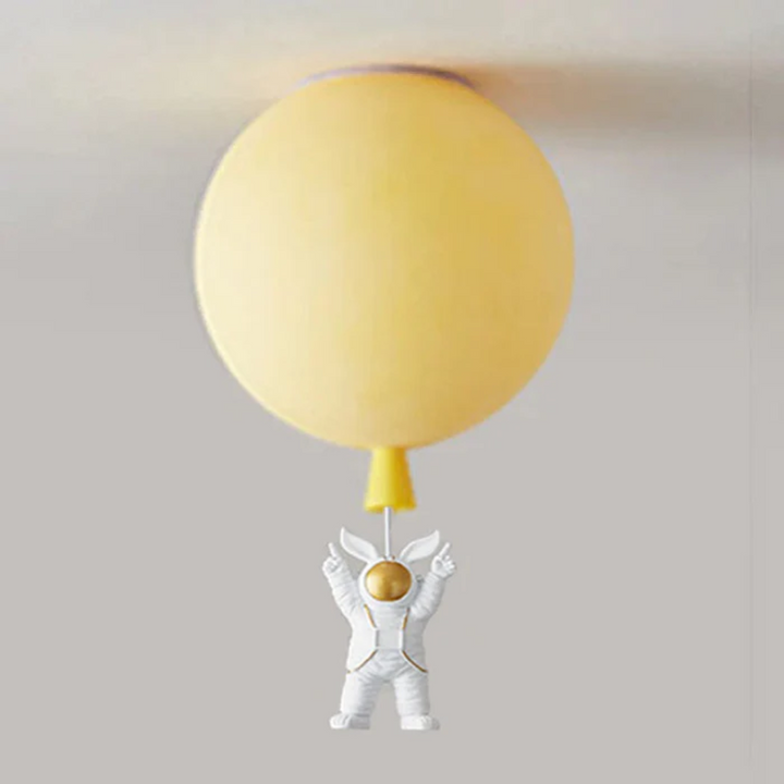BowLift | Trendy Moon/Astronaut Children's Room LED Ceiling Light - CosmoGlow