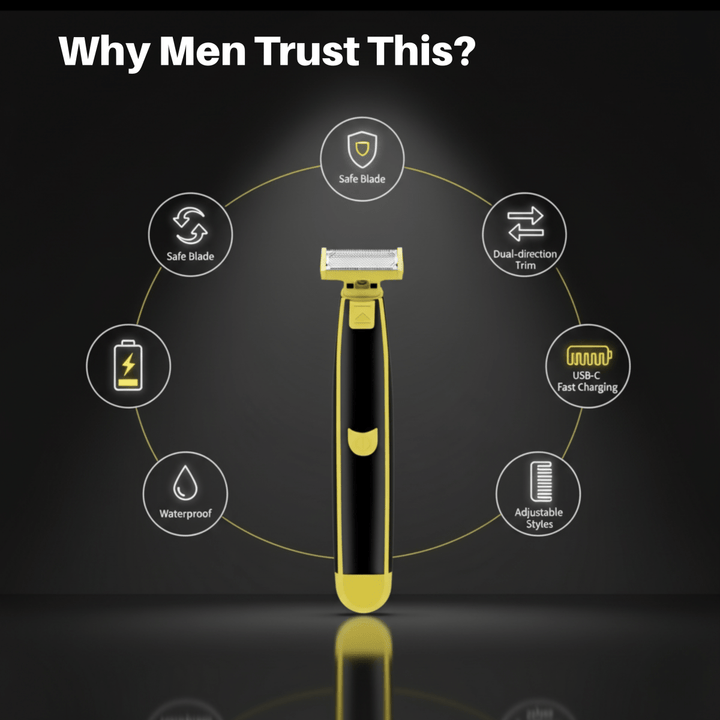 BowLift | TrimVance Elite Body Groomer | All-in-one wet and dry electric shaver for smooth body care