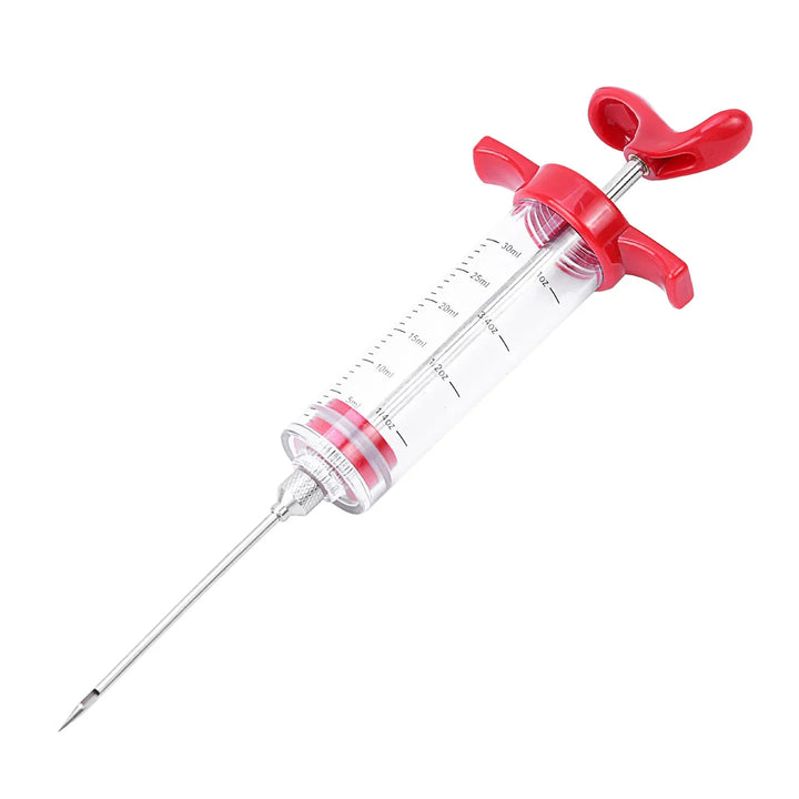 Turkey Meat Injector Syringe with 3 Marinade Injector Needles | Bowlift