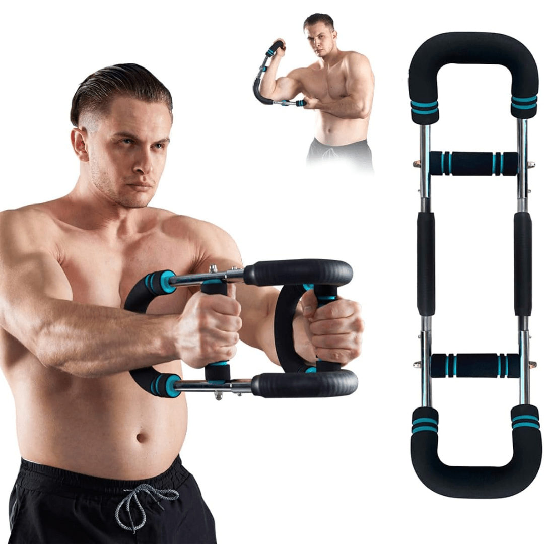 BowLift | TwisterFlex Adjustable Power Twister – Strengthen Forearms, Triceps & Chest – Durable, Portable Strength Training Bar – Adjustable Resistance