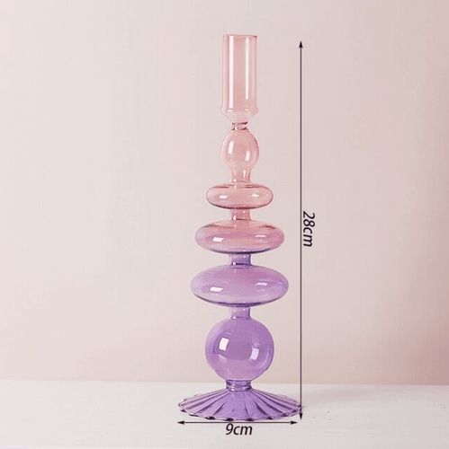 BowLift | Two Color Glass Classic Craft Candle Holder