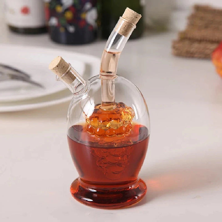 Two-in-one Glass Oil Pot Heat-resistant Glass Bottle Cork Lid | Bowlift