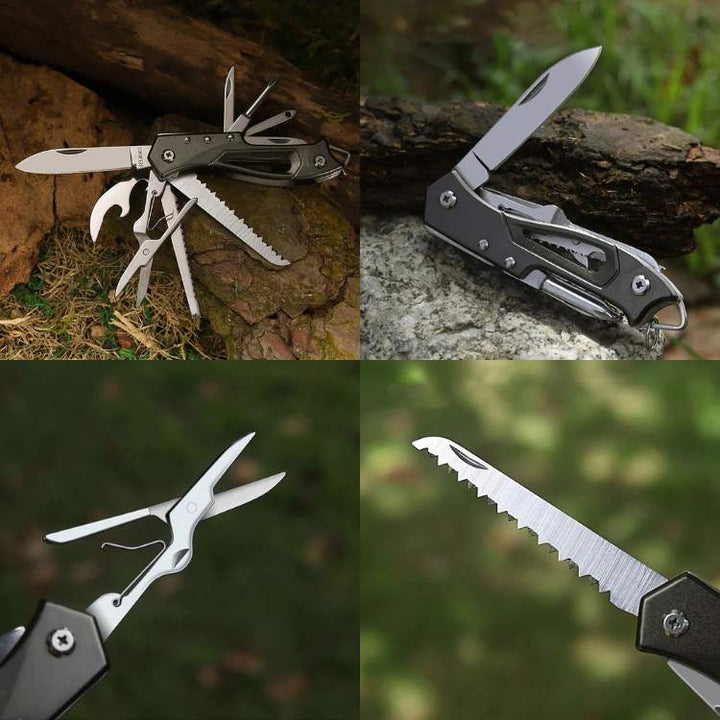 BowLift | Multifunction Swiss Knife | Compact, Durable Stainless Steel Tool for Camping, Hiking & Everyday Use
