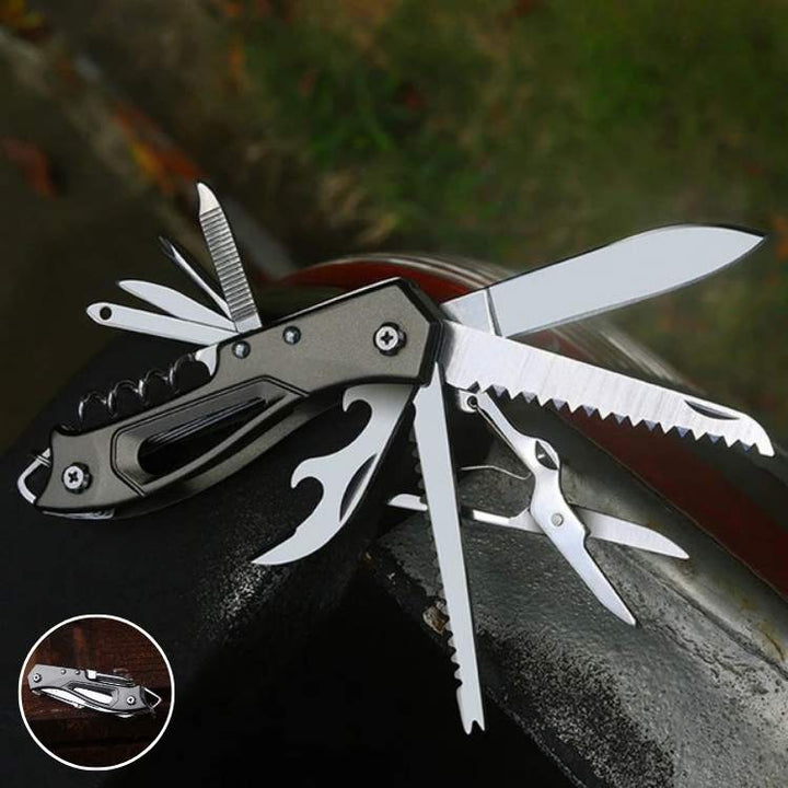 BowLift | Multifunction Swiss Knife | Compact, Durable Stainless Steel Tool for Camping, Hiking & Everyday Use