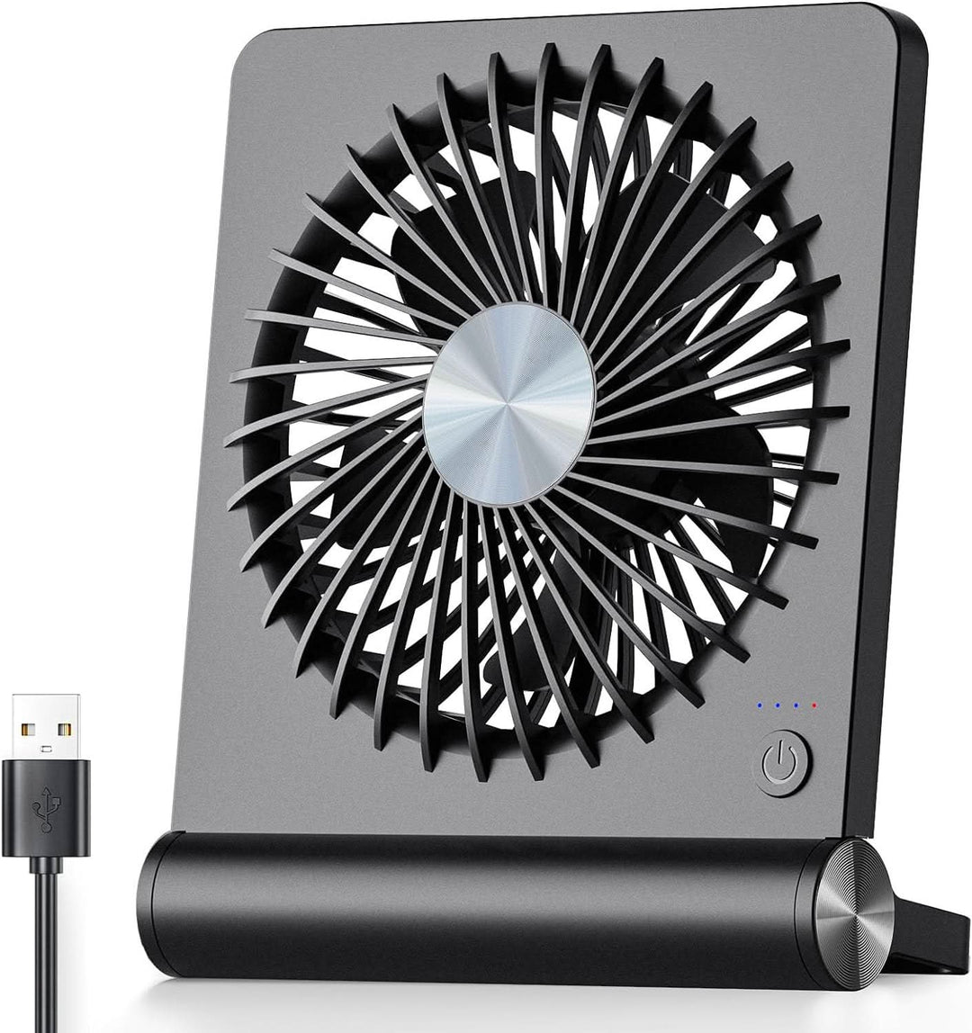 BowLift | Quiet Compact Desk Fan for Home Office