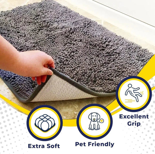 BowLift | ULTRASOFT BATHMAT – Soft Microfiber Bathroom Mat with Anti-Skid Design