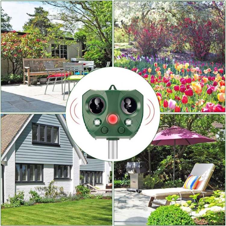 BowLift | Solar Ultrasonic Outdoor Animal Deterrent