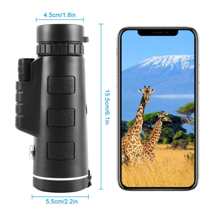 BowLift | UltraZoom Pro HD Monocular | Waterproof, BAK-4 Prism & Ideal for Stargazing and Wildlife Observation