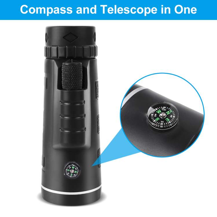 BowLift | UltraZoom Pro HD Monocular | Waterproof, BAK-4 Prism & Ideal for Stargazing and Wildlife Observation