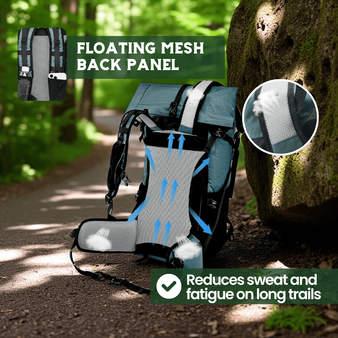 BowLift | ULTREA 50L – Ultralight Expandable Adventure Backpack for Hiking & Travel