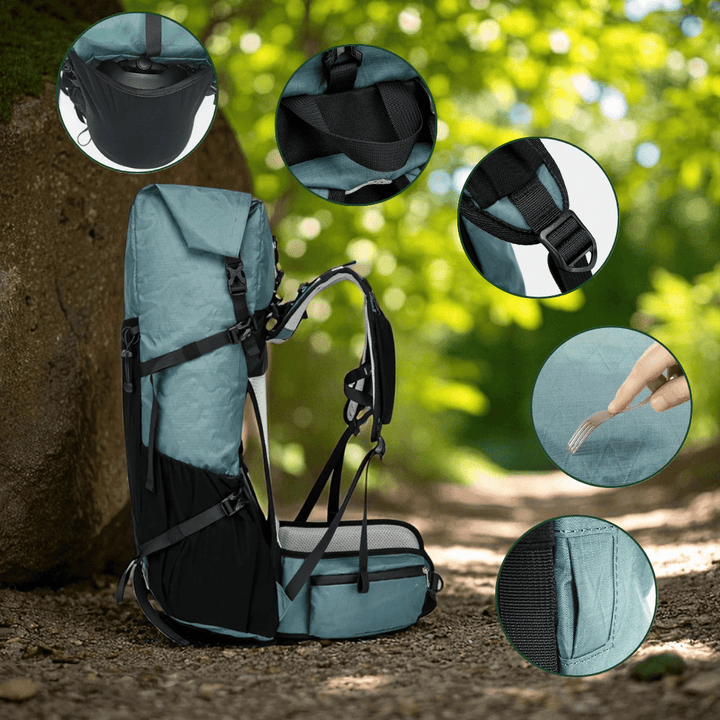 BowLift | ULTREA 50L – Ultralight Expandable Adventure Backpack for Hiking & Travel