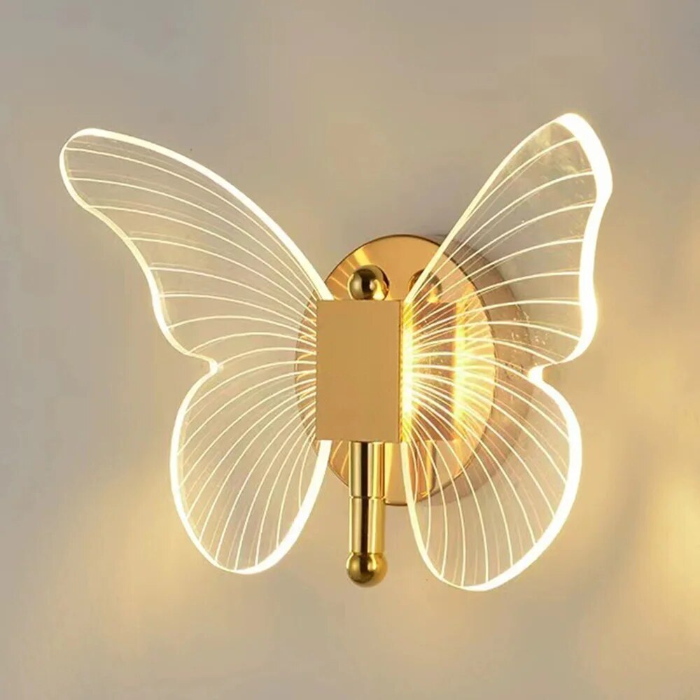 Modern Butterfly Wall Lamp – Elegant LED Wall Lighting for Living Room or Bedroom | Bowlift
